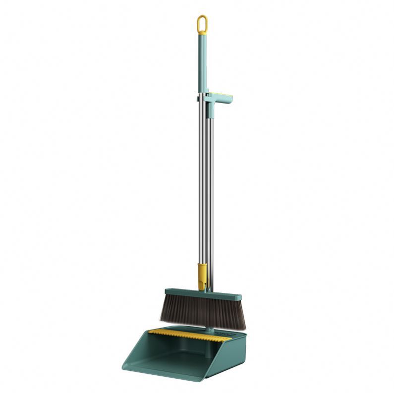 rubber wind proof shovel garbage household adjustable wiper comb foldable folder floor broom set magic windproof upright