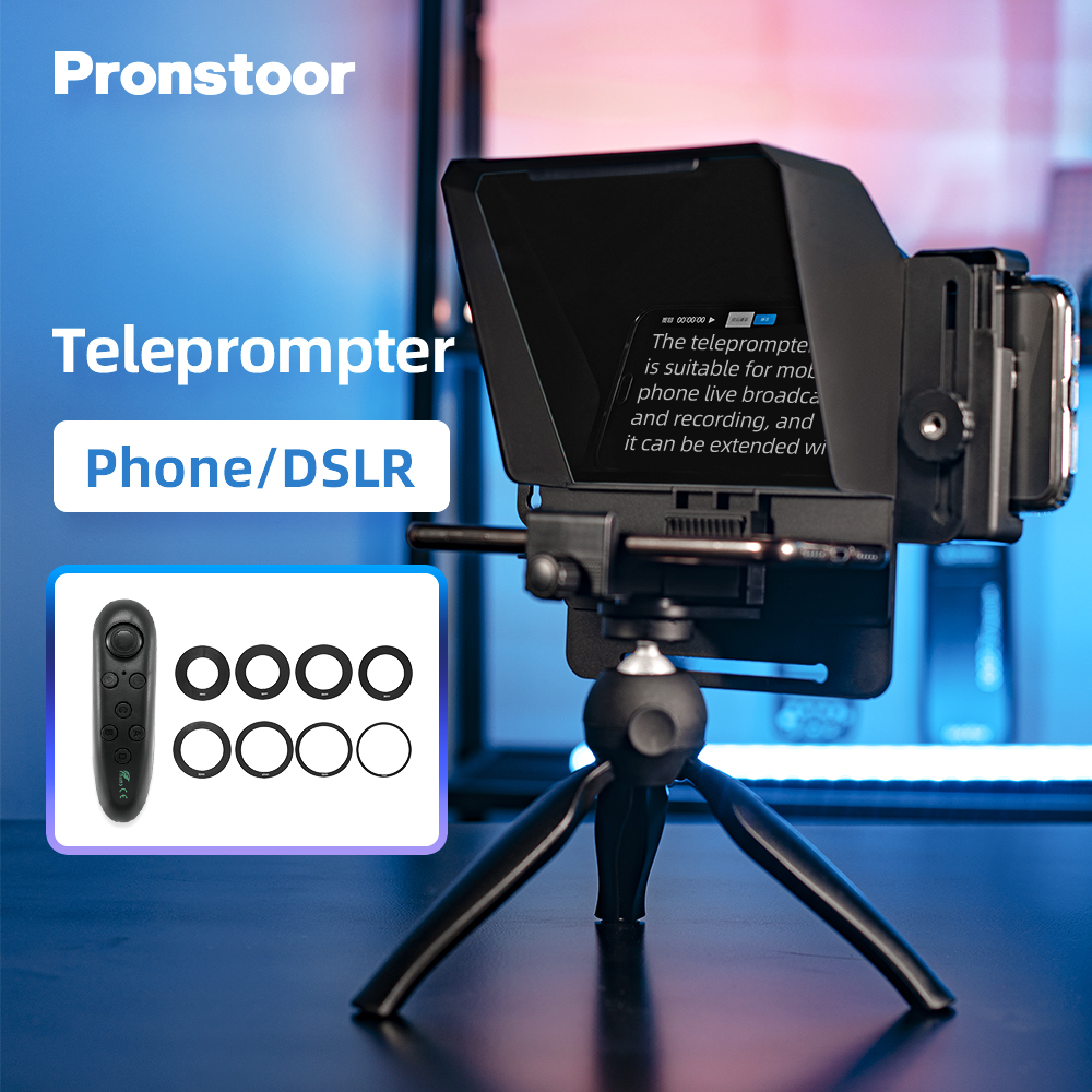 Миниатюрный телефон-телесуфлер Pronstoor для записи цифровых зеркальных фотоаппаратов переносной телесуфлер для записи артефакт видео с дистанционным управлением