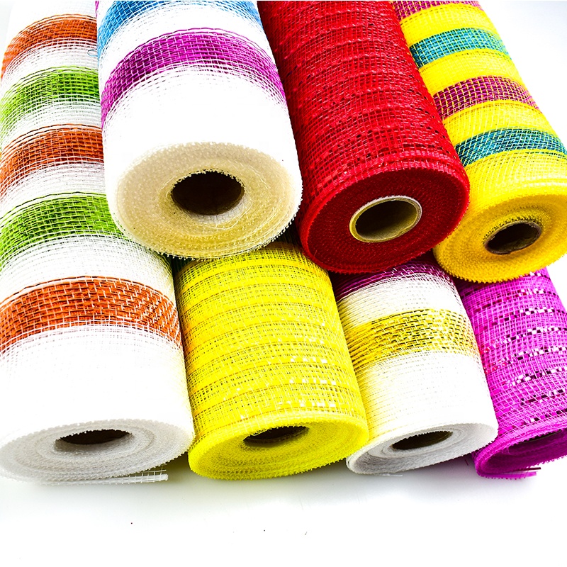 Wholesale Low price deco mesh decoration net mesh10.5''X10Y