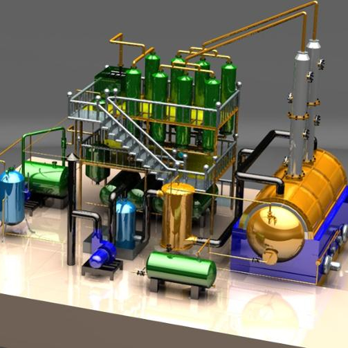 Отходы перегонки сырой нефти завод переработки дизельного топлива с отрицательным давлением