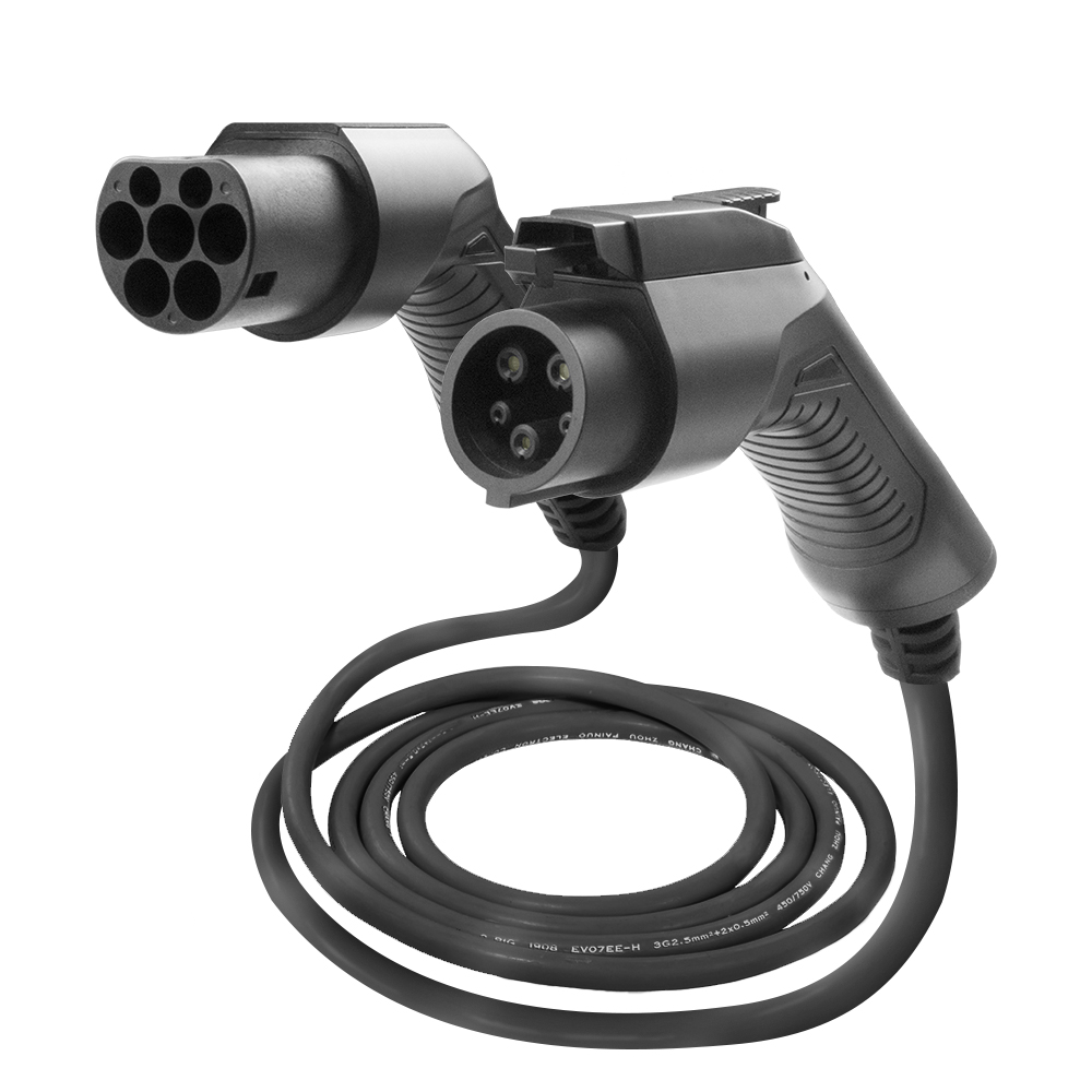 16A SAE J1772 EVSE кабель Type1 для Type2 кабель для зарядки электромобилей с 5 м TUV шнур