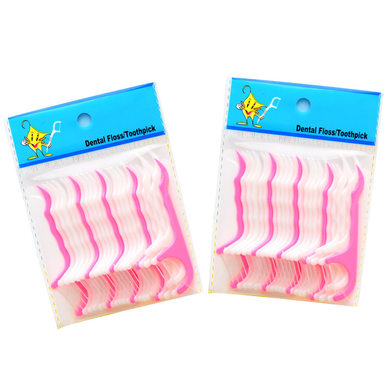 Stick For Oral Health 25pcs/set Plastic Stick For Oral Health Table Accessories Tool Cotton Floss Toothpick
