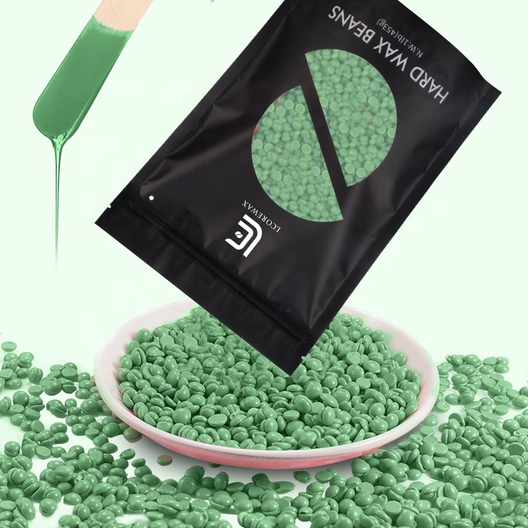 Профессиональные твердые восковые бусины Lcorewax 1000 г, натуральный ингредиент, бусины для депиляции воском 1000 г