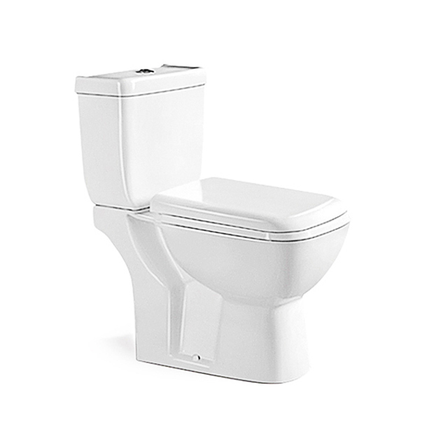 Factory Direct Supply Bathroom Ceramic Two Piece Dual Flush P-trap Toilet