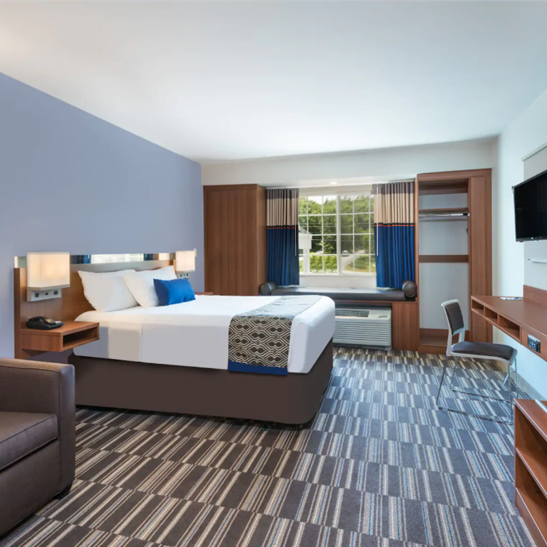 Оптовая продажа, дешевая деревянная мебель на заказ Wyndham Microtel Inn & Suites, набор мебели для спальни в отеле