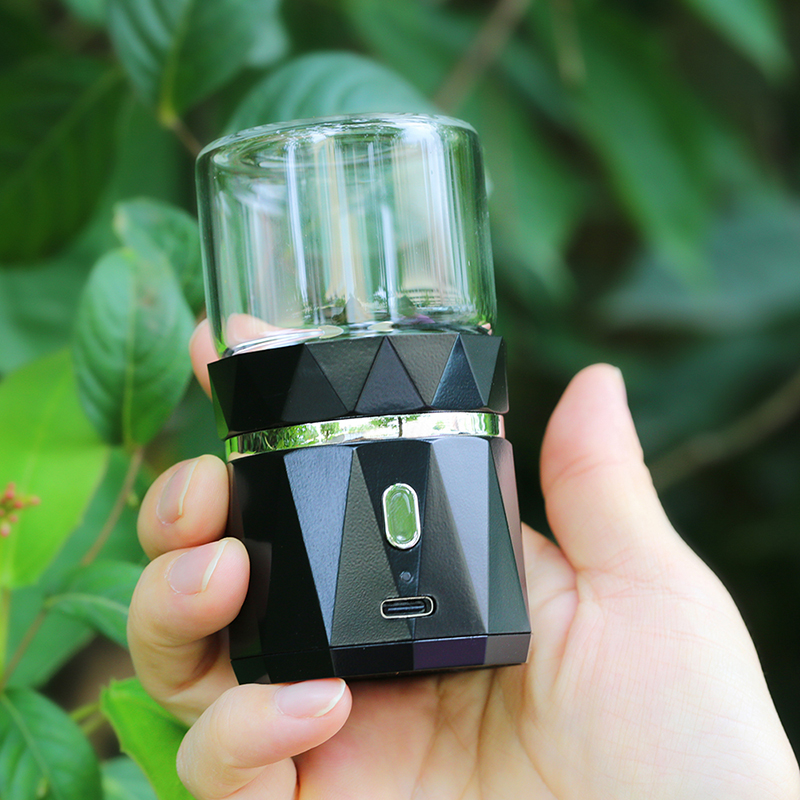 Портативная пластиковая электрическая мини-измельчитель для табака Backwoods, USB перезаряжаемые измельчители трав с пользовательским логотипом, аксессуары для курения