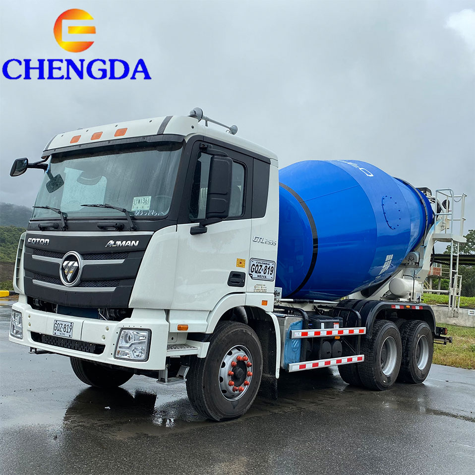 China Brand Foton Euro2 6x4 10wheeler new used cement mixer truck