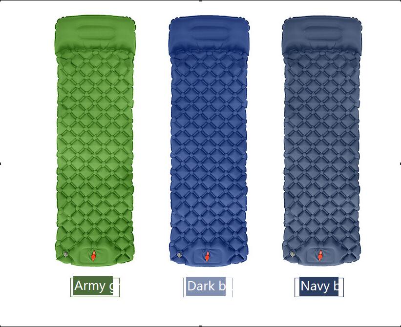 TPU Inflatable Sleeping Pad with Pillow for Camping Ultralight Lightweight Sleeping bag Mat for Hiking Traveling Backpacking
