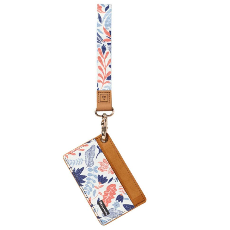 2021 Amazon Popular Polyester Leather Custom Wrist Lanyard Keychain Holder