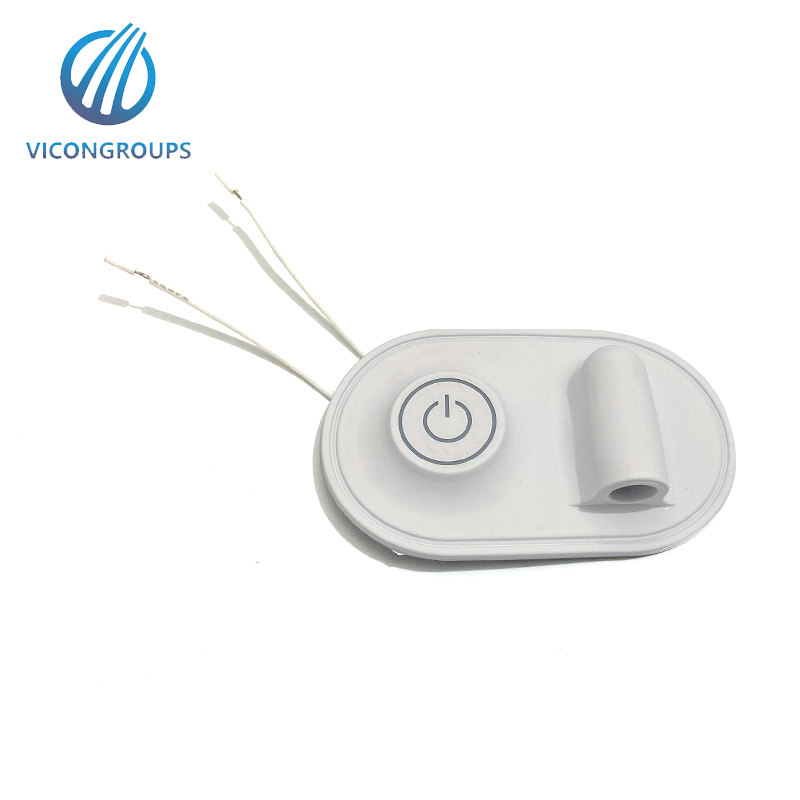3.7-16.8V silicone push button heating adjustment silicone switch controller with DC5521