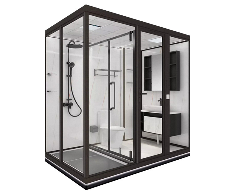 Modern Design Bathroom Shower Prefabricated Pod Portable Toilet Modular Room with Integrated Enclosure Complete Cabin Bathrooms
