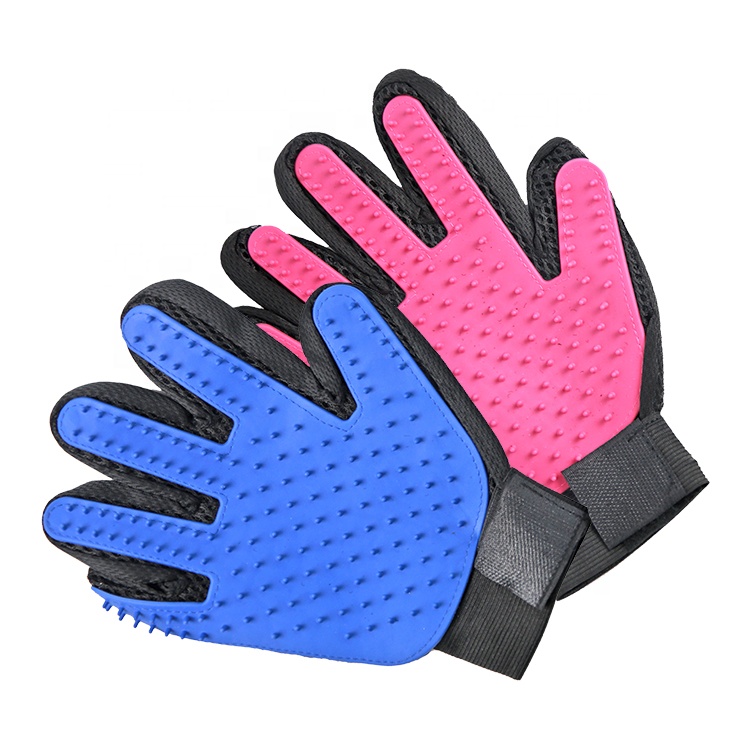 Pet Bathing Grooming Glove Dog Bath Massage Brush Gloves Hair Remover Comb