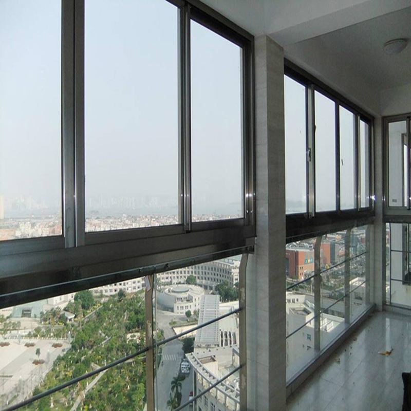 Modern Design Noise Resistant Double Glazing Aluminum Sliding Track Windows and Doors