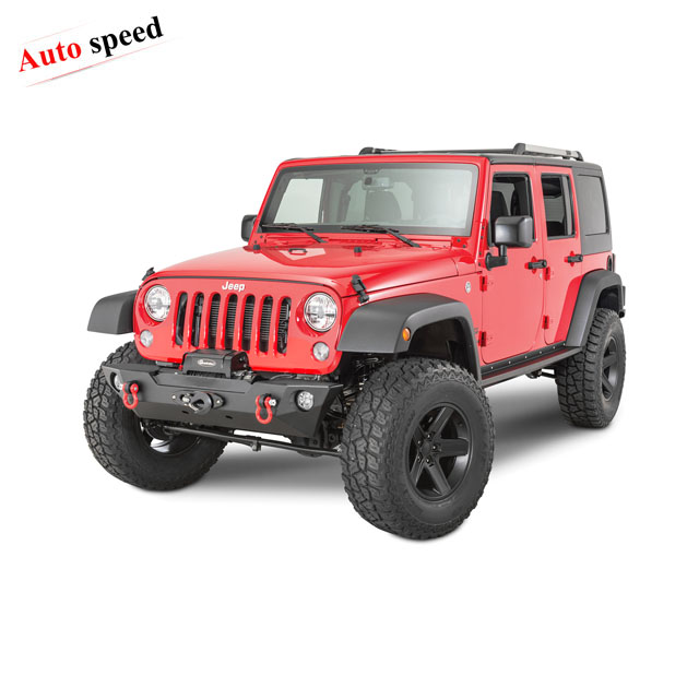 Черный стальной передний бампер без держателя для JEEP WRANGLER JK 07-16