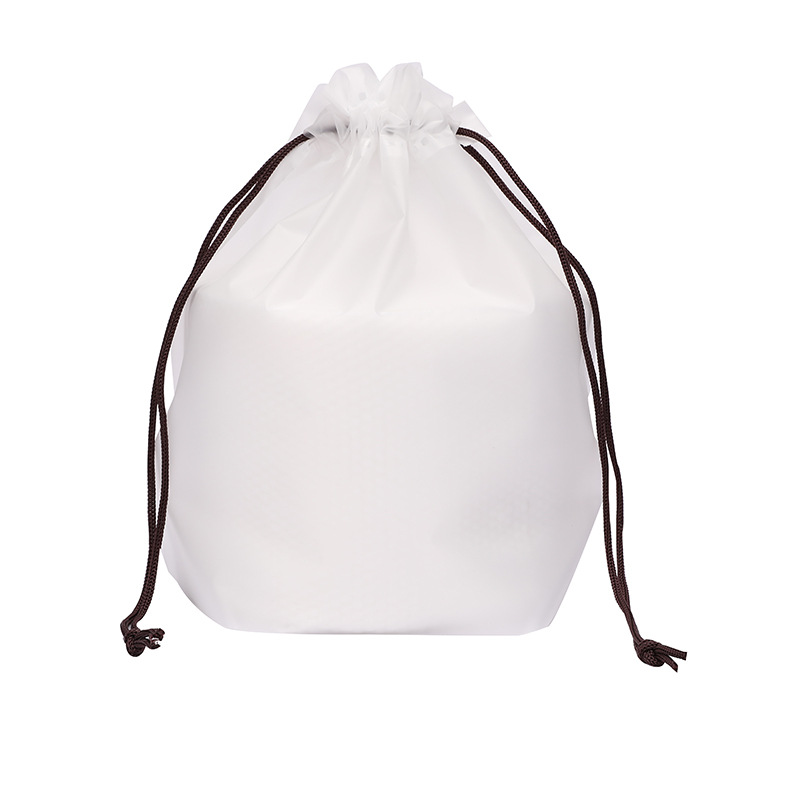 small waterproof gift drawstring plastic bag popular frosted drawstring poly bag heavy duty matte gift eva drawstring bag logo