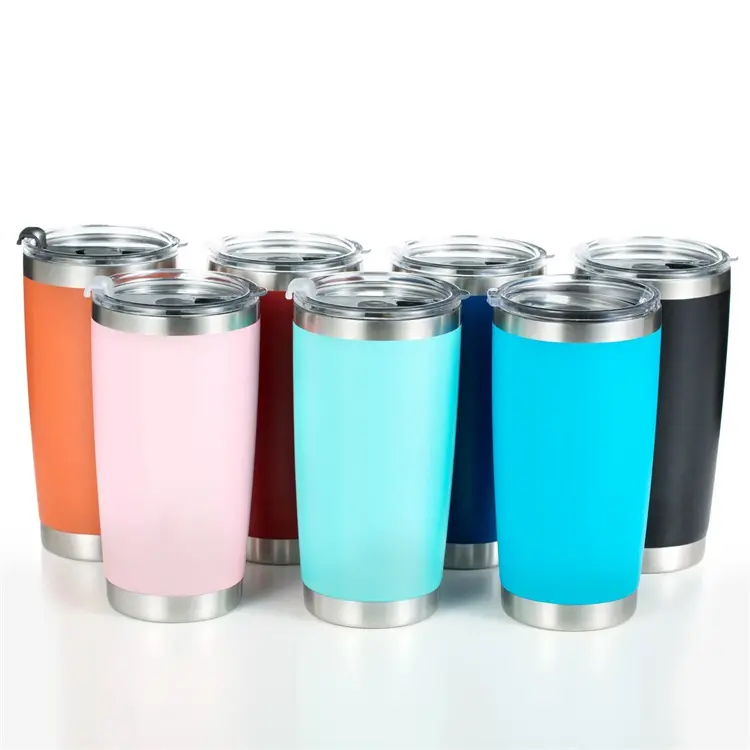 20oz/24oz/30oz Double Wall 304 Stainless Steel 18/8 Vacuum Insulated Travel Tumbler with Lid and Straw