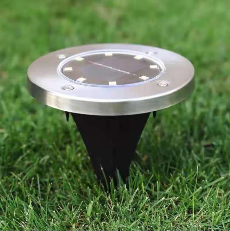 New Solar LED Underground Lights 8LED Outdoor Waterproof Residential/Courtyard Decoration