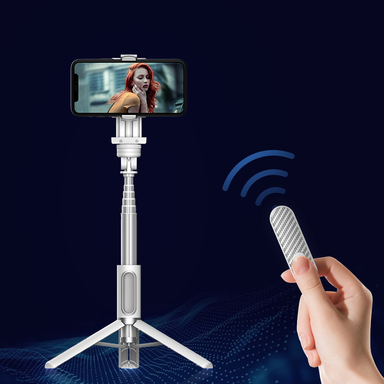 Extendable Selfie Stick Tripod with Wireless Remote Shutter Compatible with smartphone