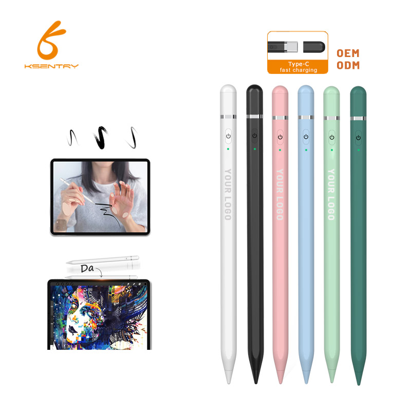 Сменный стилус для Apple Pencil 1 с датчиком наклона, анти-Туманная функция, беспроводной зарядный порт, стилус с пользовательским логотипом