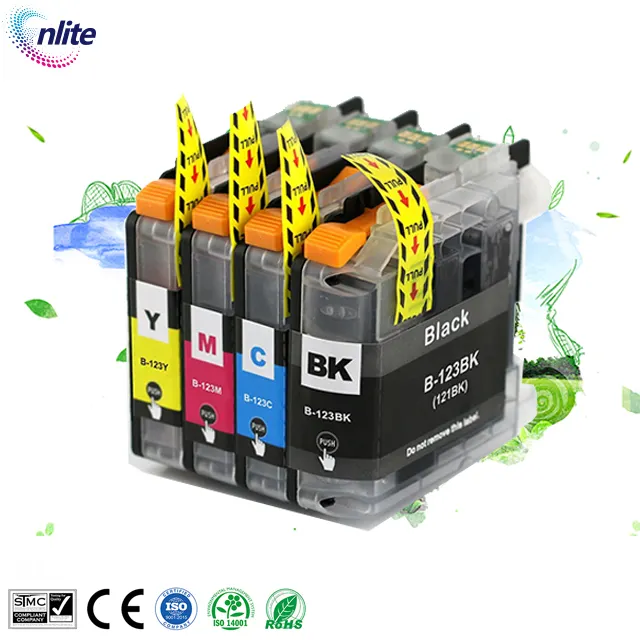 Lc121 Lc123 Printer Inkjet Ink Cartridge Lc 121 123 Compatible For Brother Mfc-j870dw Mfc-j650dw