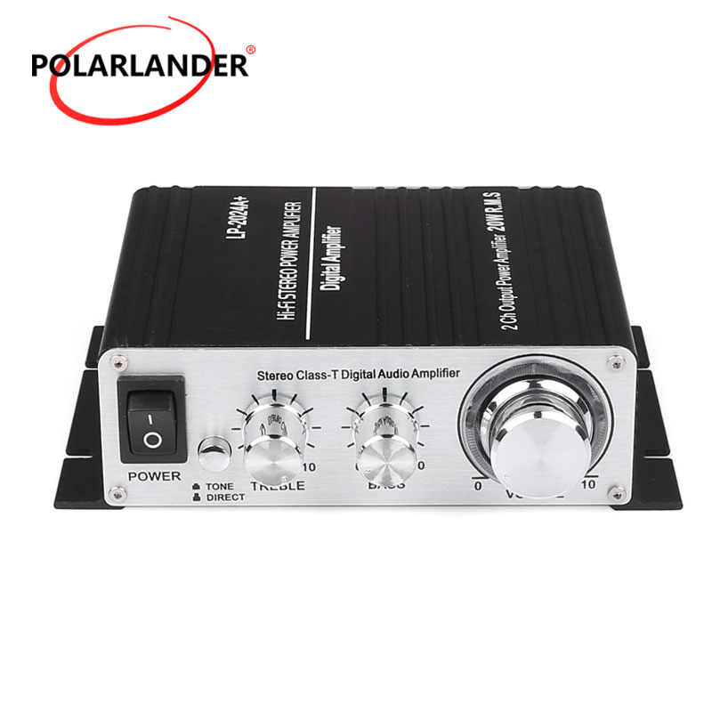fashion new HI-FI mini digital digital function car power amplifier small power amplifier 2ch output power amplifier 20W RMS X2
