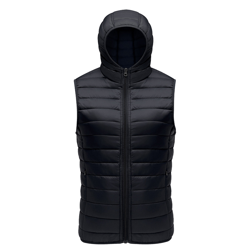 New style ladies waistcoat autumn clothes all-match cotton vest hooded down cotton