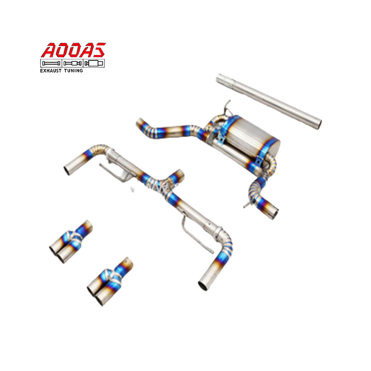Auto Parts Titanium Exhaust With RS3 Diffuser Design Valve Exhaust For Audi A3 8V exhaust