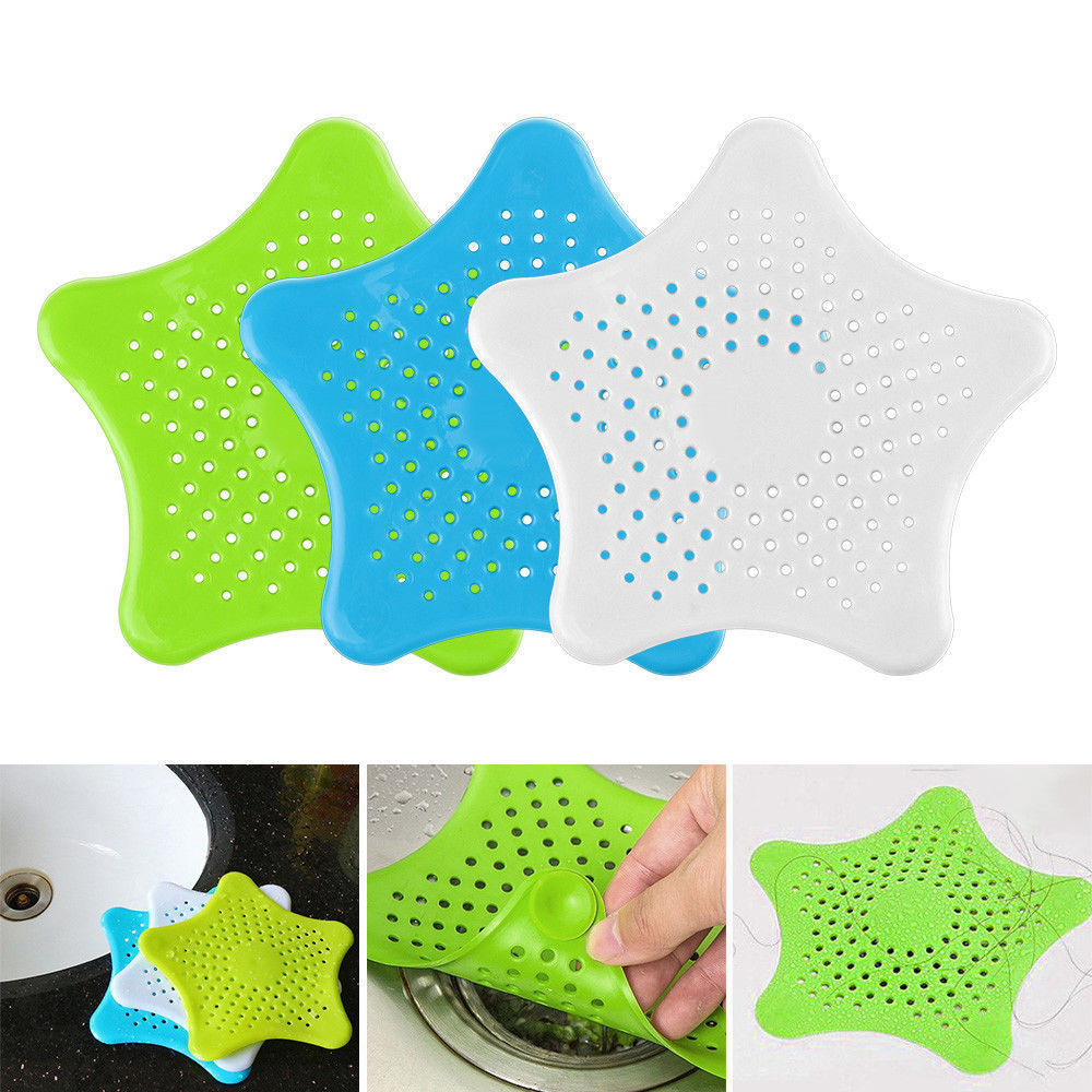 Star Bathroom Kitchen Toliet Silicone Sink Drain Hair Catcher Bath Shower Stopper Plug Filter Strainer