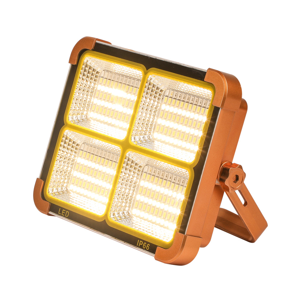 Outdoor 1000w 12000mAh Battery USB Rechargeable Waterproof Rainproof Solar Panel LED Flood Light