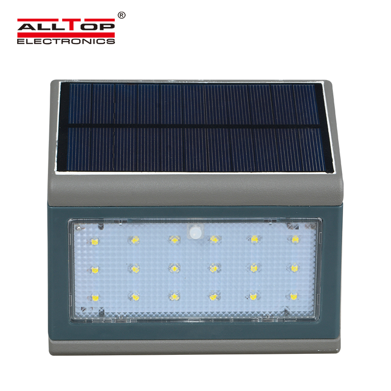 ALLTOP высокое качество яркий открытый водонепроницаемый 3W 5W Солнечная светодиодная настенная лампа