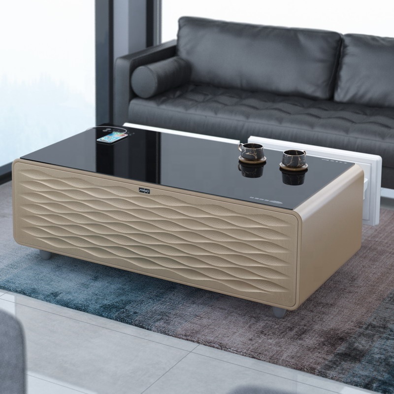 Bluetooth динамик закаленное стекло топ чайный стол морозильник