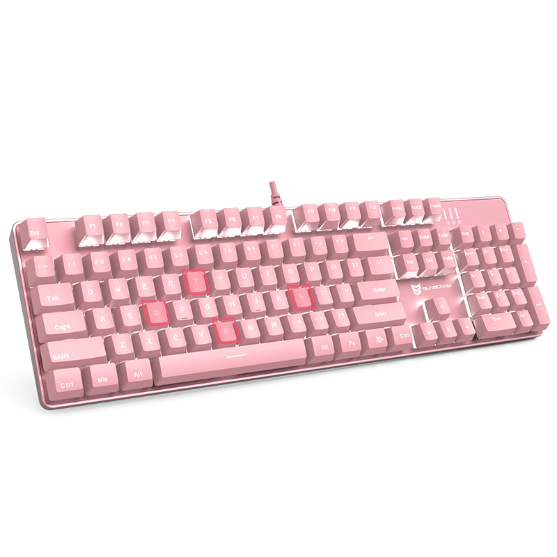 Ygdream N-J9Pro розовый белый алюминий RGB настольный компьютер Механическая игровая клавиатура Teclado игровая мышь