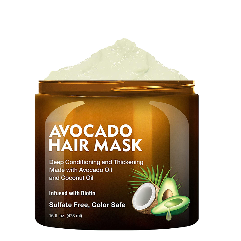 OEM/ODM Professional Haircare 473ML Sulfate Free & Smoothing And Avocado Oil Hair Mask