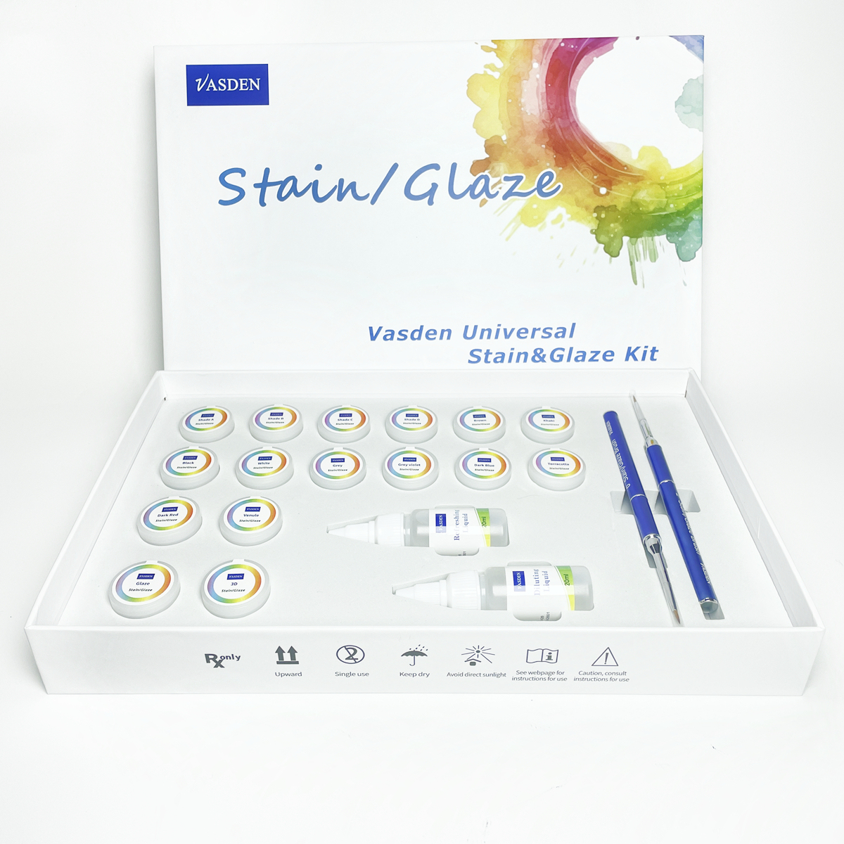 Dental Lab Material Paste Stain and Glaze Kit Staing Paste Multilayer Zirconia Teetg Glazing Paste