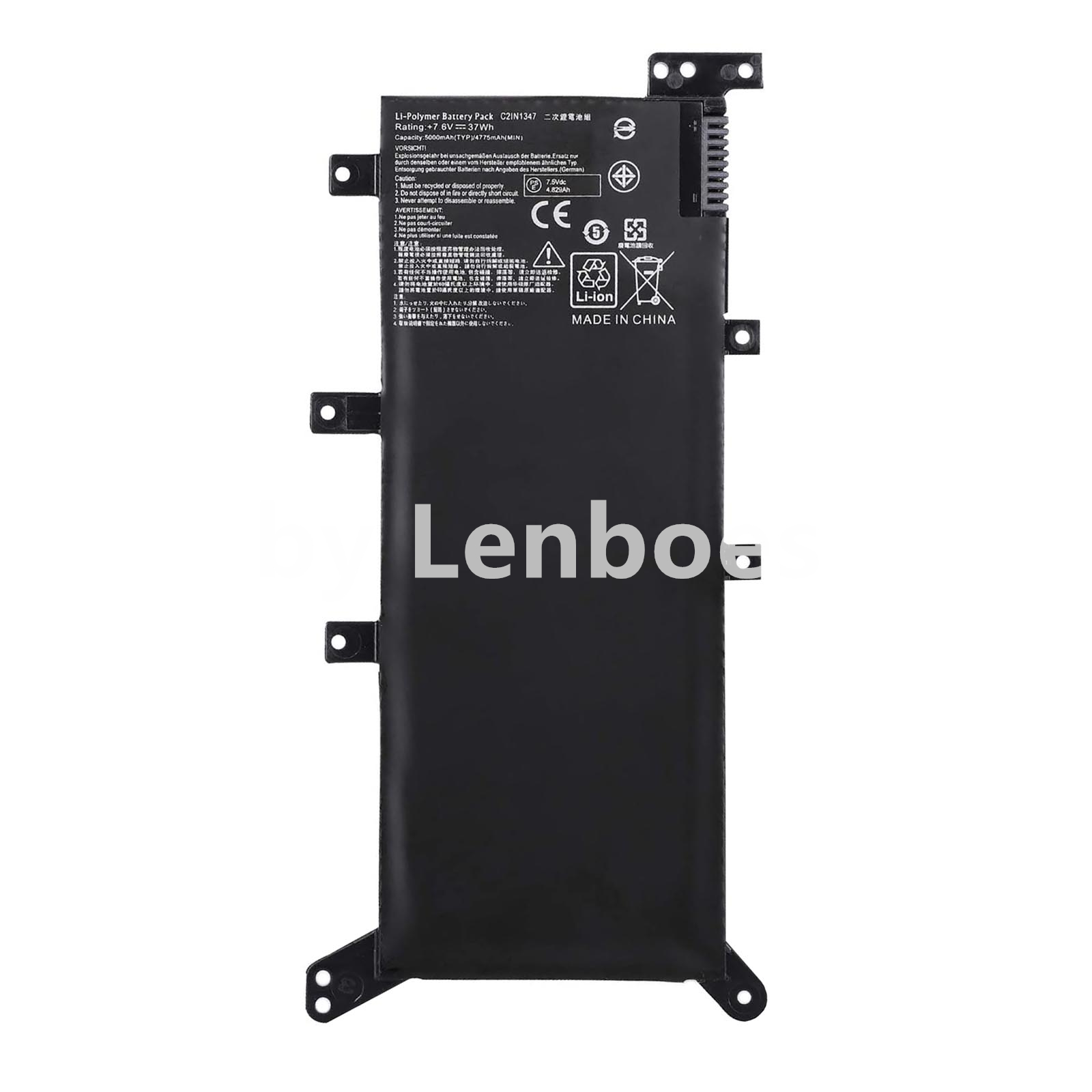 Аккумулятор для ноутбука Asus X555LA X555LD X555LN A555L K555L Y583LD W519LD K555LD K555LA R556L VM590L, 7,6 В