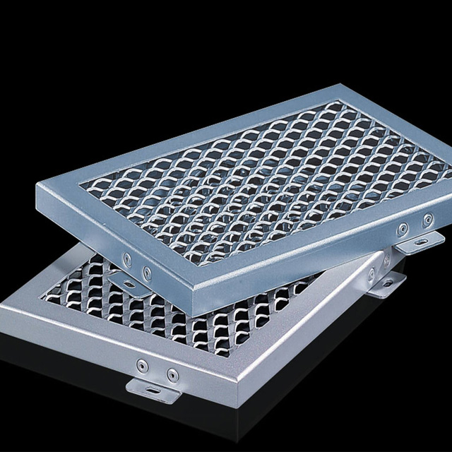 Decorative aluminum panels expanded wire mesh