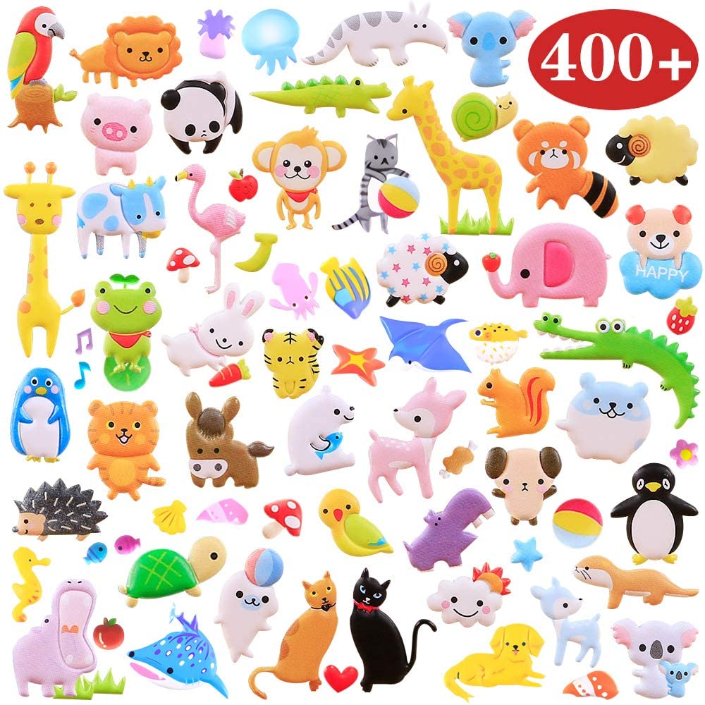 Amazon Supplier Variety Kids Bulk Stickers Patterns Reusable 3D Stickers for Kids Toddlers