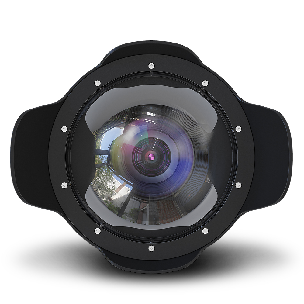 Seafrogs WA006-B 8 дюймов широкоугольный купол объектива купольный порт Shoot обеспечивает дом для Canon футляр для камеры