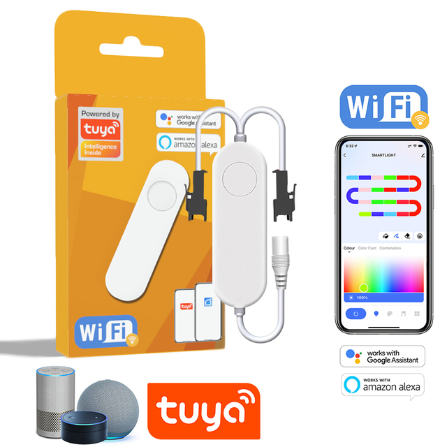 Контроллер светодиодной ленты RGBIC RGB RGBW RGBCCT TUYA, управление через приложение Smartlife, Пиксельная лента, контроллер для WS2811 WS2812B SK6812