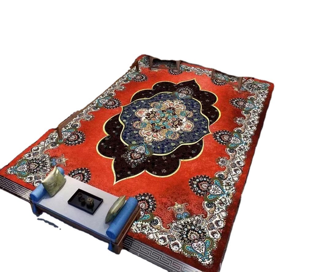The diamond velvet Rug Carpets for Living Room Sofa Rugs Hot Sale Custom Printed Persian Soft Crystal Christmas Space Valentine