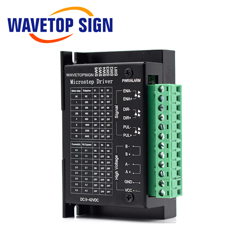 WaveTopSign 42/57/86 TB6600 Драйвер шагового двигателя 32 сегментов обновленная версия 4.0A 9-42VDC WT041903178
