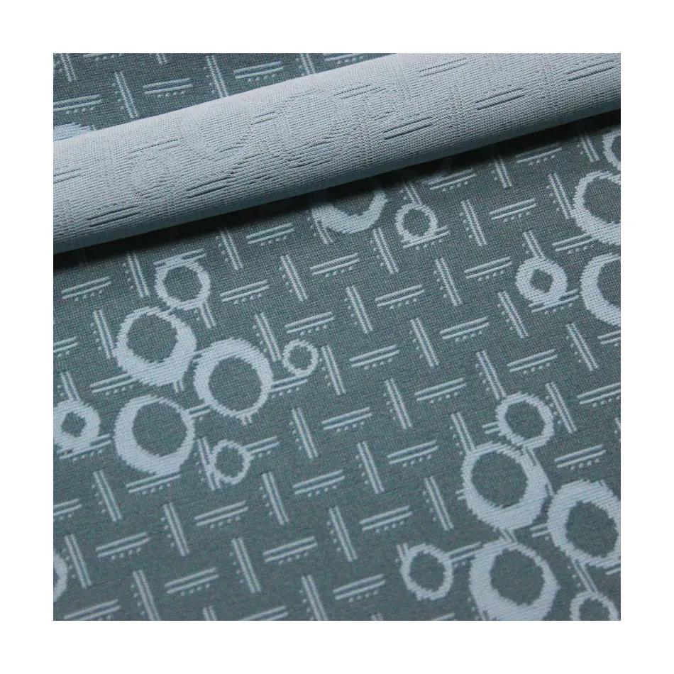 Polyester Fabric Polyester Jacquard 2 Tone Circular Knit Textile Fabric For Furniture Car Interior Accoustic Stereo