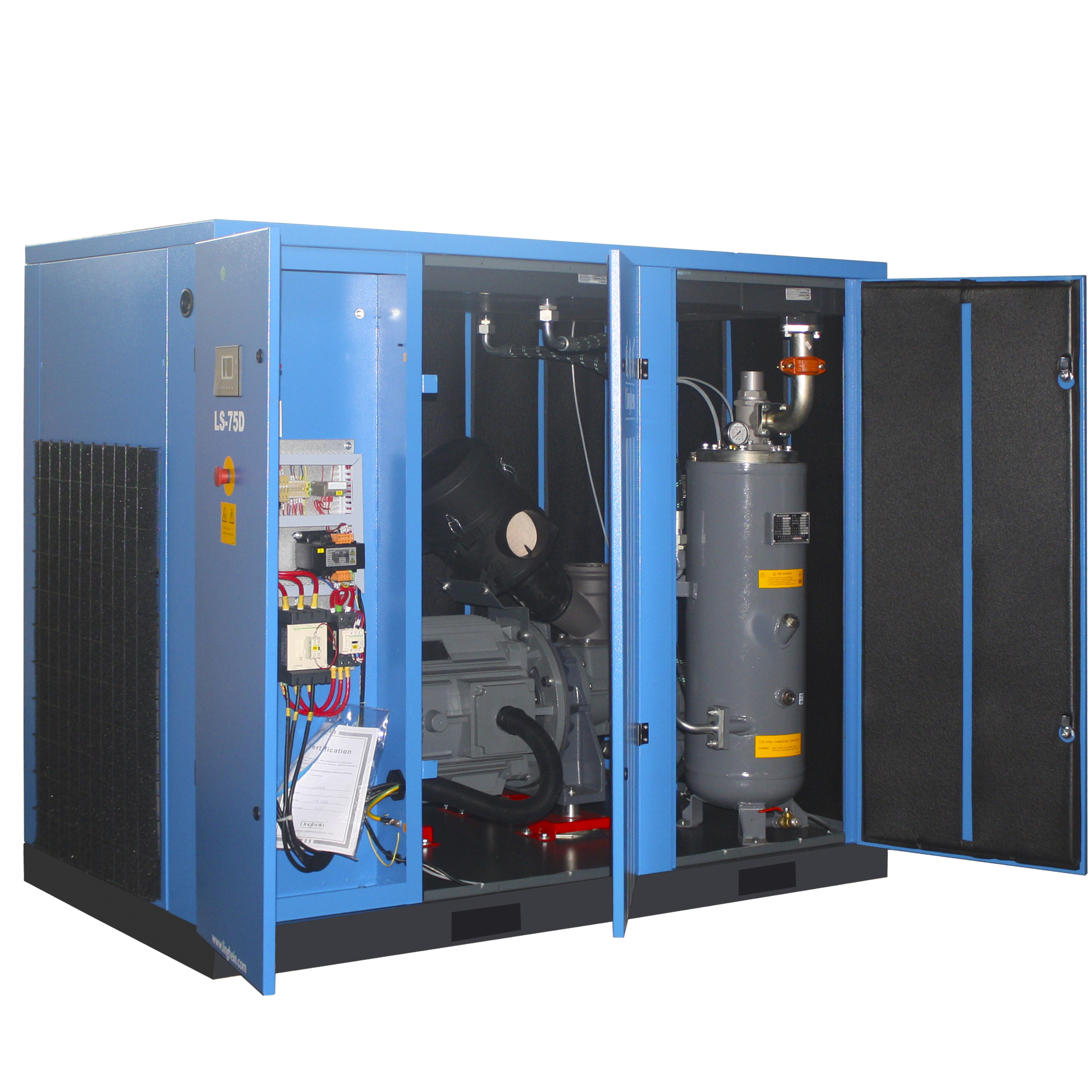 LINGHEIN 75KW/100HP good quality best low pressure air compressor machines,paint compressor,air compressor