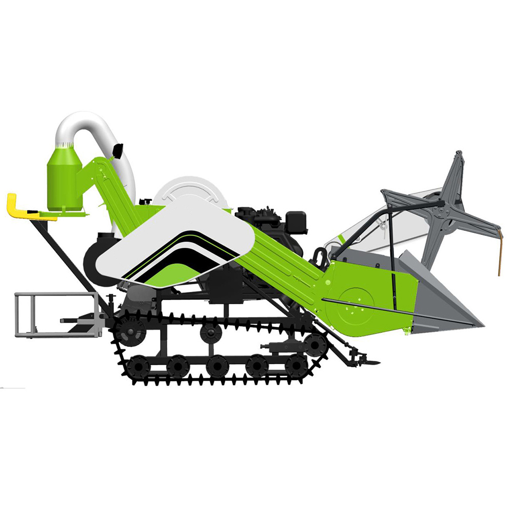 11hp Factory Price high Quality Mini tracked Harvetser Rice Combine Harvester