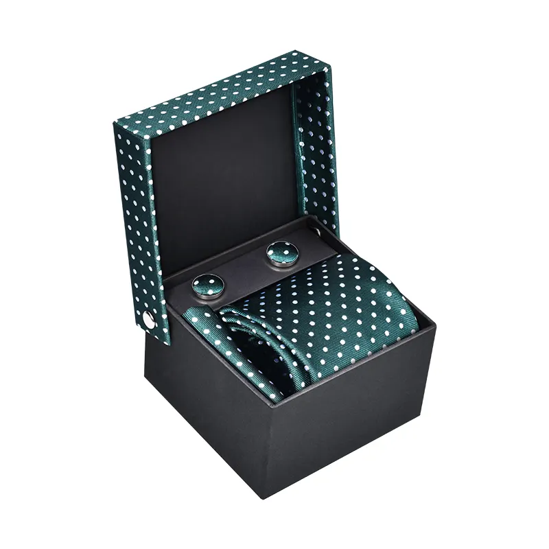 Kaidvll Wholesale Customized Necktie Luxury Tie Set 8cm Multicolor Option Pocket Square Cufflink 2019 Mens Tie Set For Men