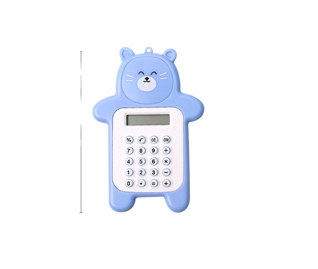 Cartoon cute bear calculator Korean version fashion mini portable small calculator portable primary school calculator