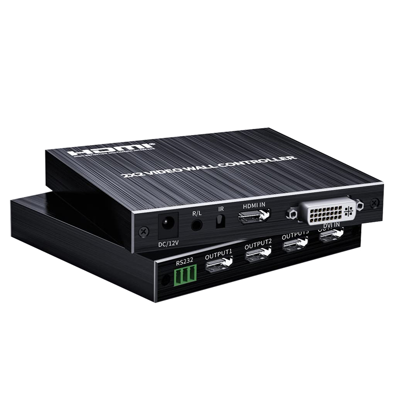 Настенный контроллер 1080P HDMI для ТВ и видео дисплеев, контроллер для видеостен 2X2 1X2 1X4 1X3 2X1 3X1 4X1