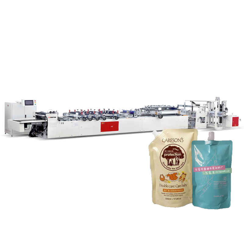 Fully automatic cement bag 3 layer craft paper bag making machine