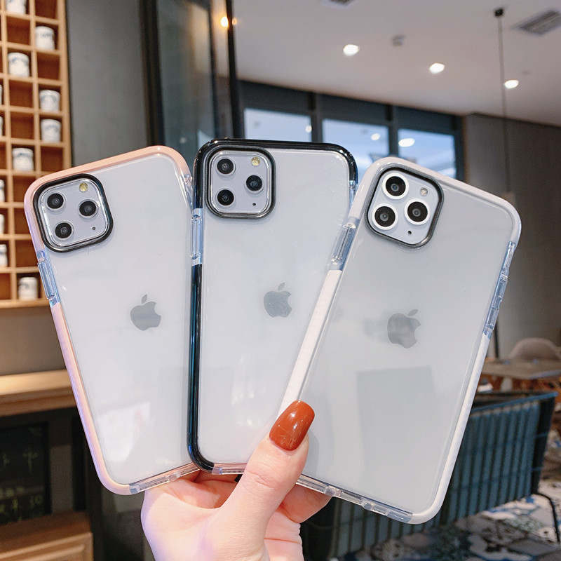Подходит для iphone12 прозрачный защитный чехол Apple 12promax Мягкий чехол из ТПУ водонепроницаемый чехол для мобильного телефона XR