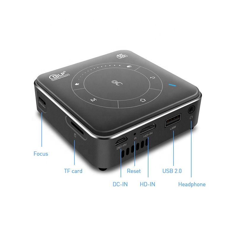 2021 mini portable projector for home theater mobile phone connect